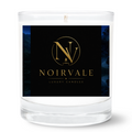 Noirvale Gold-Emblem Soy Candle — 11oz Clear Tumbler
