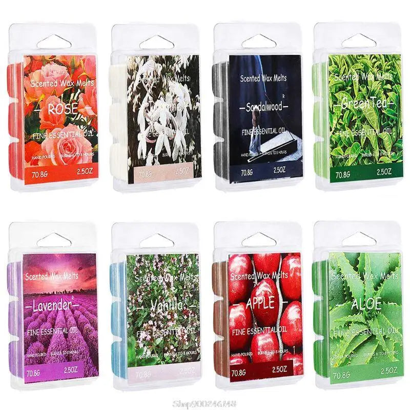 Scented Wax Melt Cubes – 8 Assorted Fragrances
