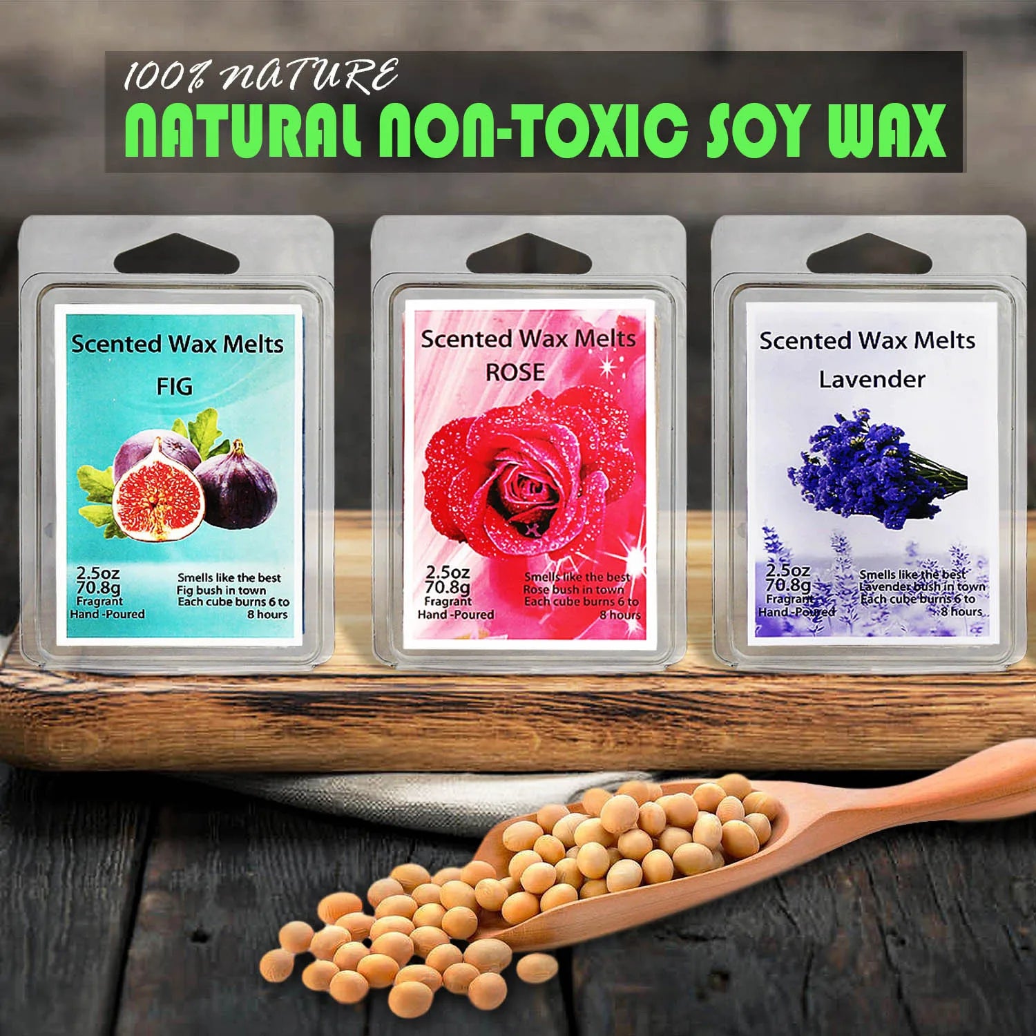 Scented Wax Block Set – 8 Fragrances for Yoga & Spa