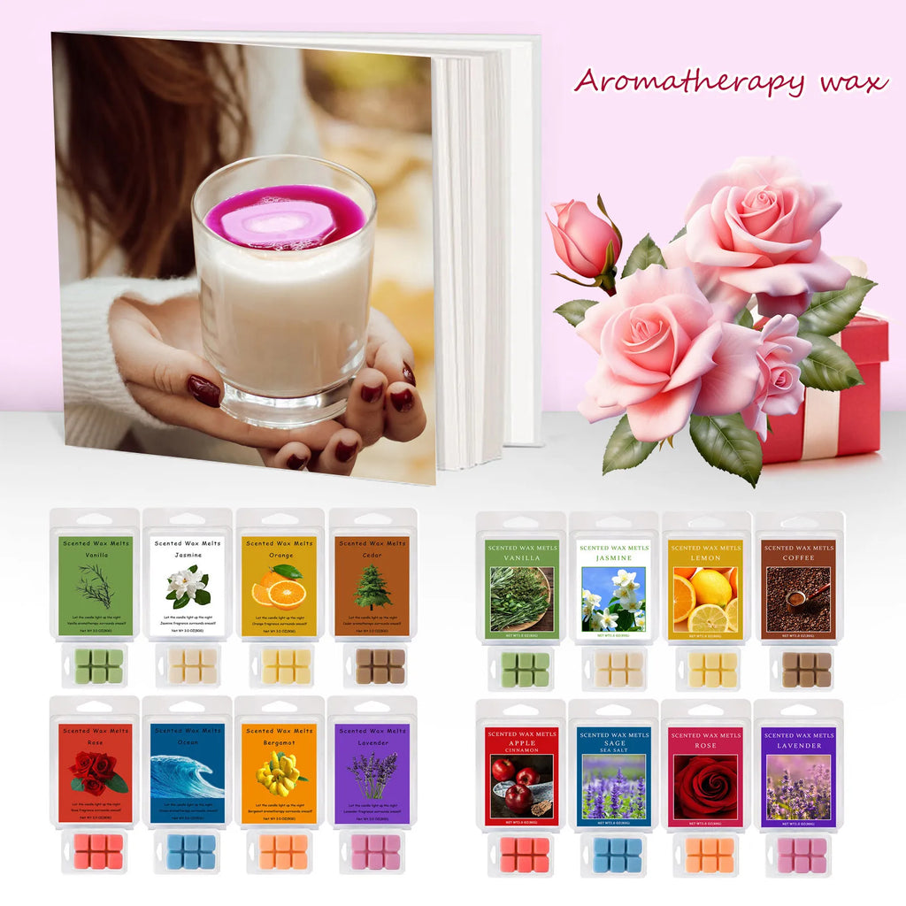 Colorful Seasonal Wax Melt Cubes – 8 Scents